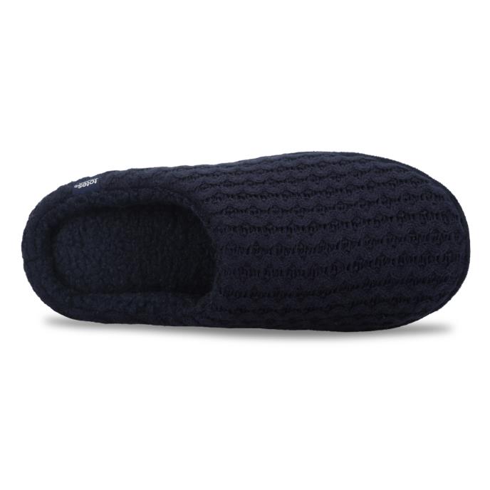totes toasties® Mens Knitted Mule Slippers Navy Extra Image 5